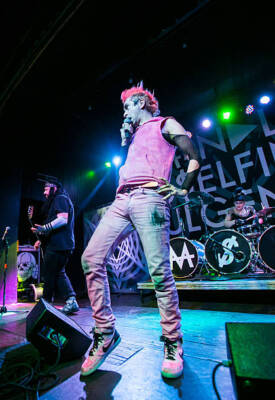 Jimmy Urine of Mindless Self Indulgence at St Andrews Hall on Ap- 2014 Photo