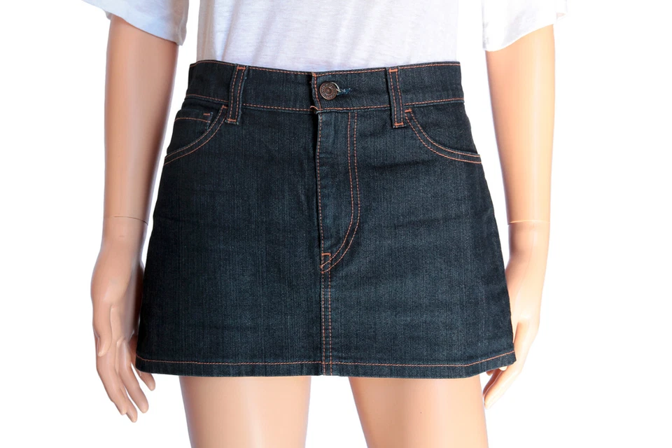 Mini jupe en jean brut Levi's | Vintage 00s - Photo 3/4