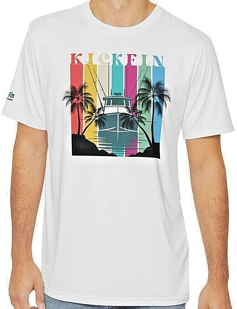 Lightweight Moisture Wicking Short Sleeve Fishing T-Shirt By Kick Fin Sportswear