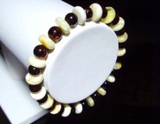 BALTIC AMBER Bracelet Natural Amber Beaded Bracelet Multi Color