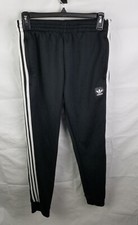 Adidas Pants Men's S Black 3 Stripes Blackbird Sweatpants Taper Joggers Active