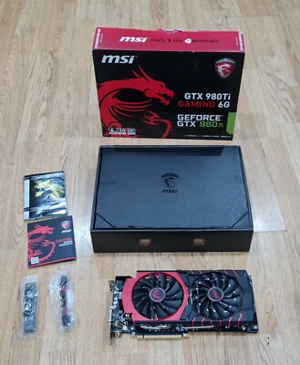 Verpackt & Komplett. MSi GeForce GTX 980Ti 6gb OC GPU Grafikkarte Video Gaming Card