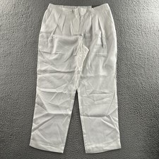 Chicos Womens Pants White Size 1 Ultimate Fit Soft Tencel Skimmer 100 Lyocell