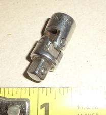 VTG ? NICE Snap-On Tools 1/4" Drive Universal CHROME Swivel Socket MVU8 (#2 OF 2