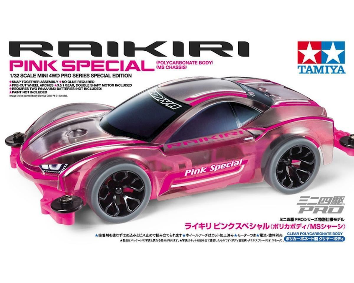 Tamiya 1/32 JR Raikiri Pink Special Edition MS Chassis Mini 4WD 