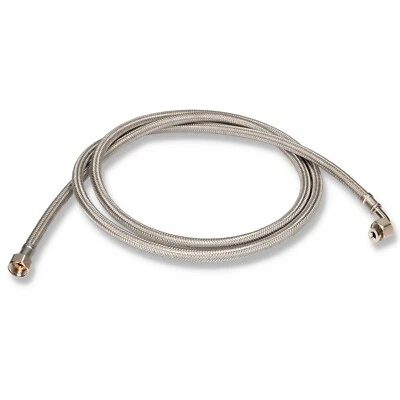 CPUK STAINLESS STEEL WATER HOSE 3/8" 2000mm 2M METAL BRAIDED FOR COFFEE MACHINE