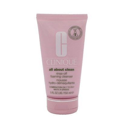 Clinique All About Clean Rinse-Off Foaming Cleanser Mousse Combination Oily 5oz