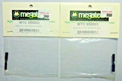 Lot of 2 New MEGATECH MTC 950803 Microfly Tail ROTOR BLADES