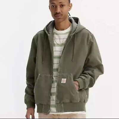 Levi's Potrero Denim Hoodie Jacket in Washed Green Stonewash Levi's Potrero Denim Hoodie Jacket in Washed Green Stonewash