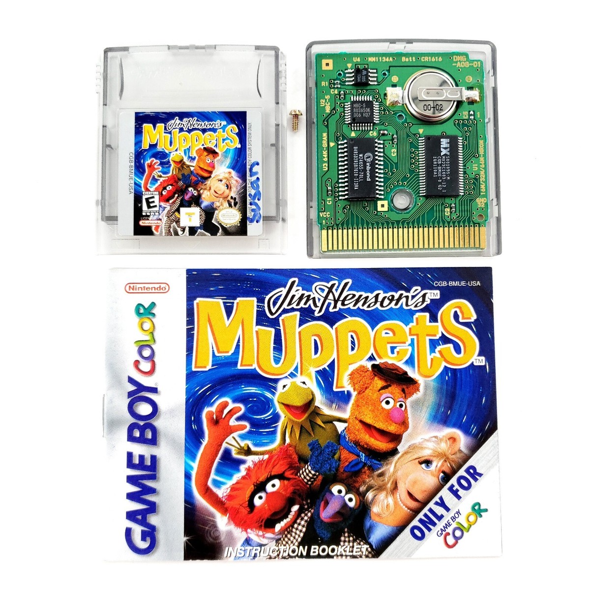 Jim Henson's Muppets (Nintendo Game Boy Color) Saves Authentic w