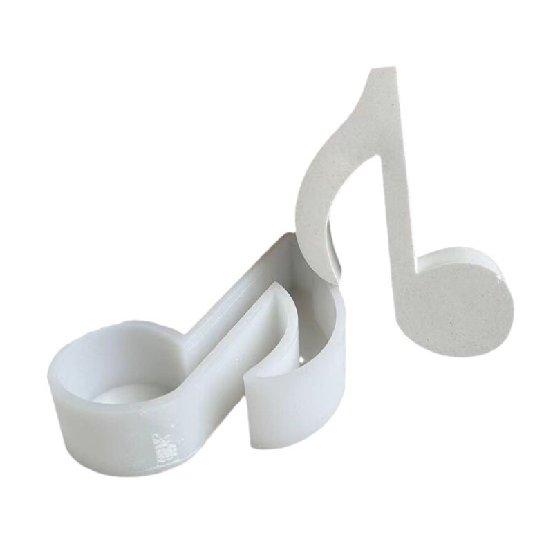 Silicone Musical Note Mold for DIY Resin Aromatherapy Gypsum Cake Decor
