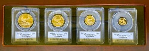 2014-W 4PC AGE PCGS PR70 DCAM SIGNED BY MERCANTI - Picture 3 of 7