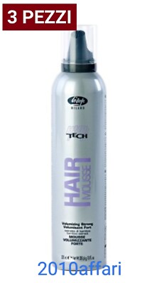 Lisap High Tech Haar Mousse Volumizzante Forte 300 ml Volumizing Strong 3 Pezzi