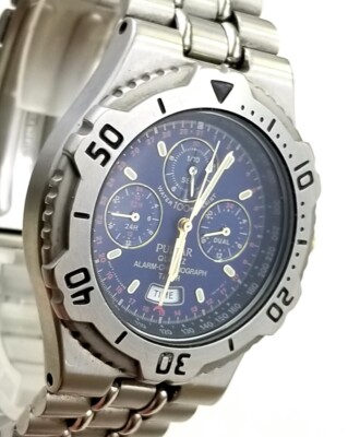 Pulsar N945-6a10 100m Quartz Alarm Chronograph Stainless Watch