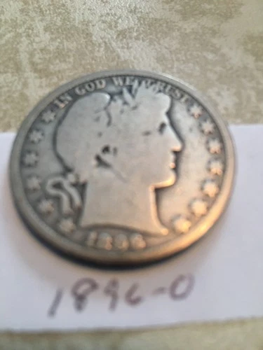 1896-O  Good Details Barber Half Dollar Better Date - 926b