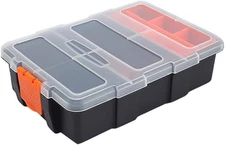 Small Tool Parts Box, Plastic Tool Storage Case, Home Hardware Organizer with Re