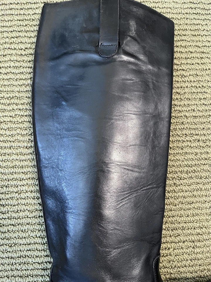 Botas Joan & David negras hasta la rodilla de cuero para mujer 7,5 Foto 2 de 4