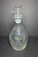 Vintage Crown Royal Decanter with Stopper 10" Tall