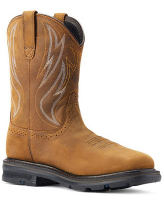 ARIAT MEN'S SIERRA SHOCK SHIELD WATERPROOF WESTERN WORK BOOTS - STEEL TOE 12 D