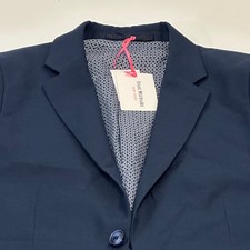 Isaac Mizrahi New York Boy's Blazer Navy Lined Wool-Blend Tailored, Size 16