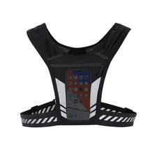 Running Vest Phone Holder Water Bag Night Reflective Summer Joggers Lightweight