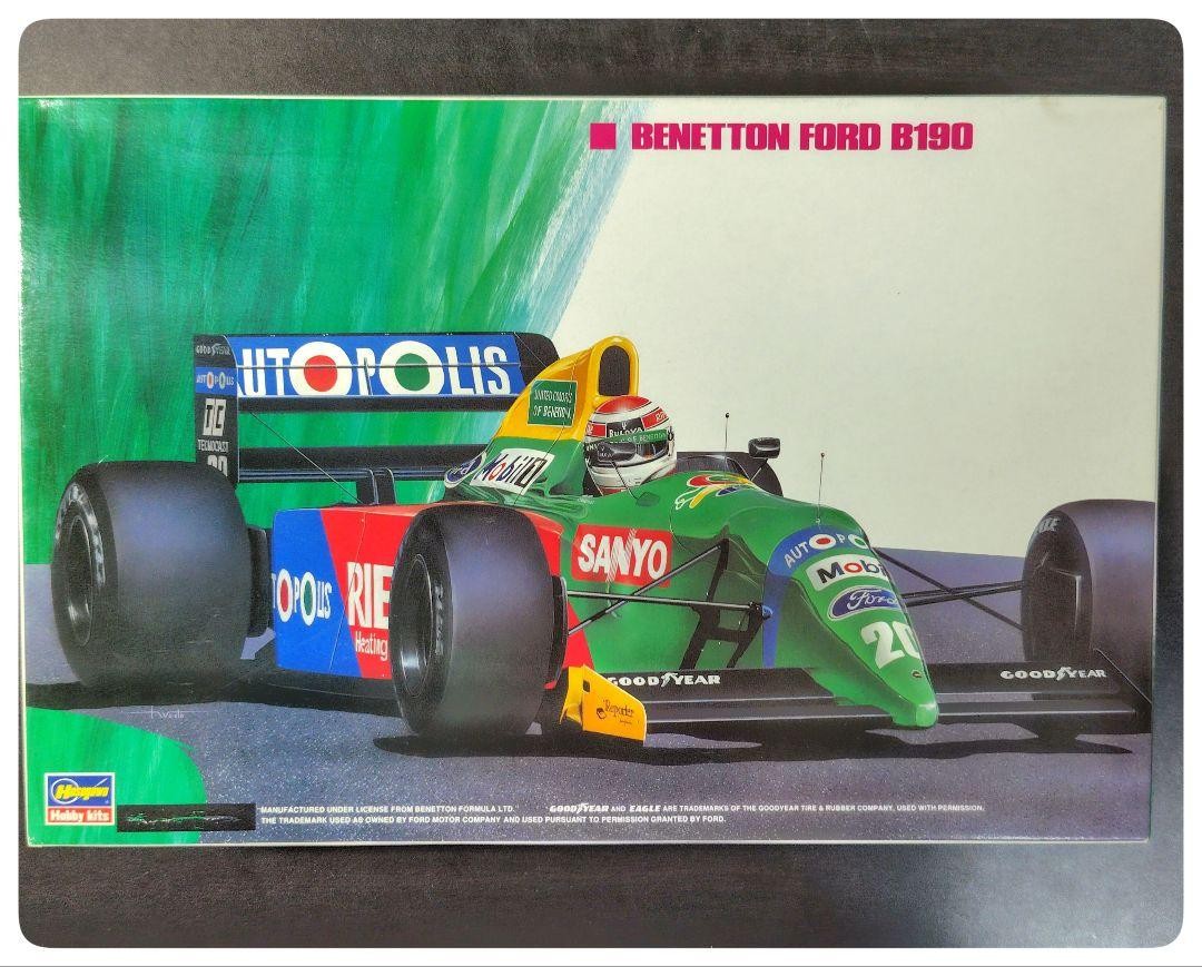 【A】ハセガワ 1/24 ベネトンフォード B190 Hasegawa 1 24 Benetton Ford B190 F1 Model Kit Unassembled