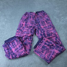 C9 By Champion Ski Pants Youth XL 14-16 Purple Pink Print Insulated Snow Winter