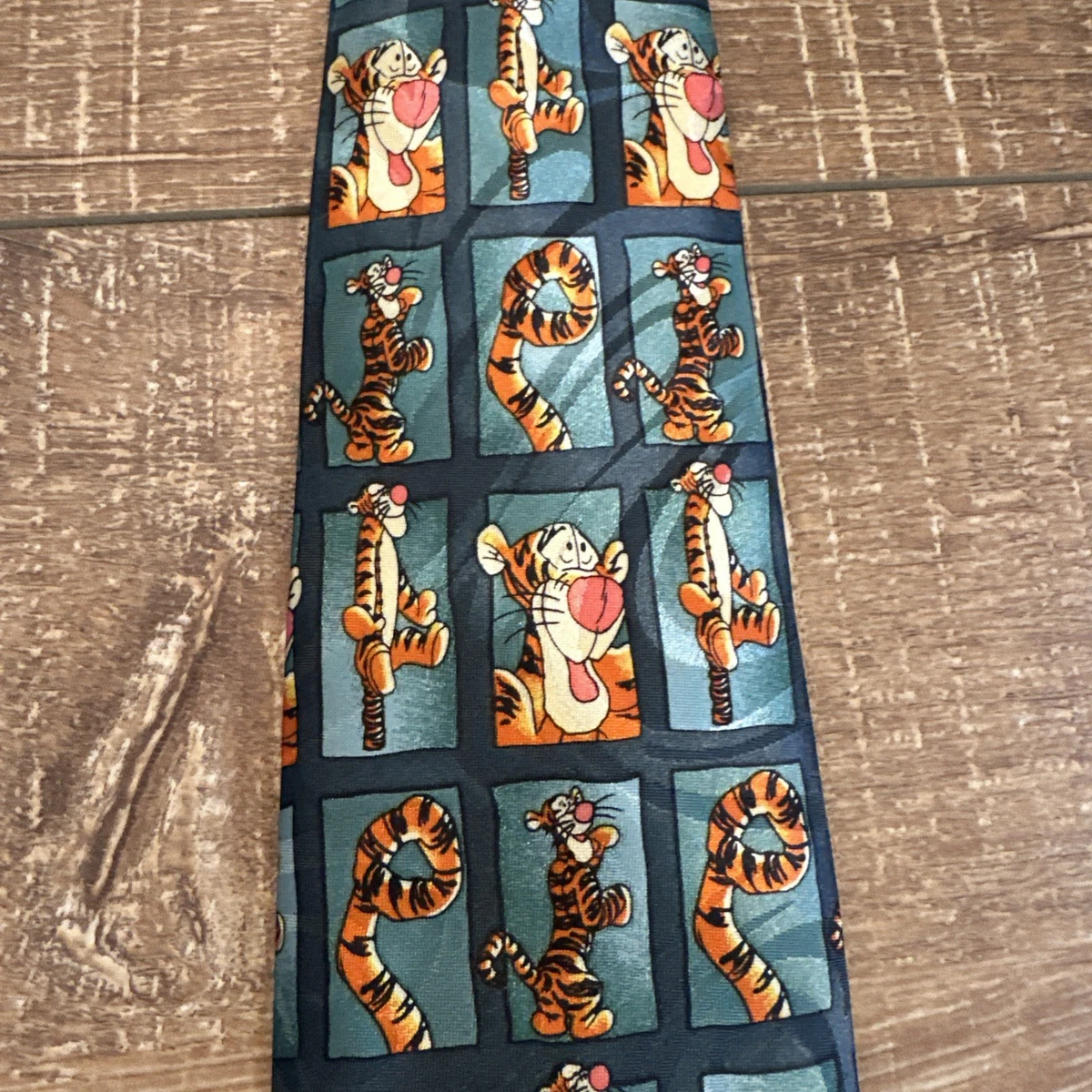 Disney Tigger Tie Blue | Winnie the Pooh | Silky Novelty Necktie | RRP $75 USD