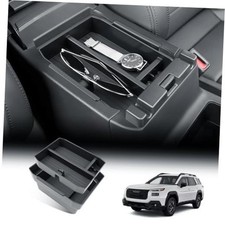 2Packs for 2026 Subaru Outback Center Console Black-Double Layer Organizer