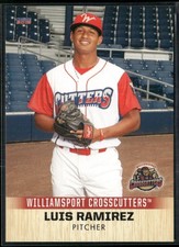 Luis Ramirez 2018 Williamsport Crosscutters Team Set Card