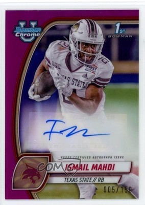 2024 Bowman U Chrome Prospect Fuchsia Refractor /150 Ismail Mahdi Auto 0rr7