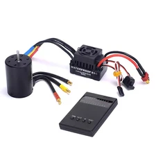 1/10 RC Car 3650 3900KV Brushless Motor+Programming Card ESC Speed Controller g