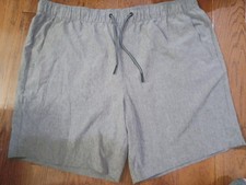 NEW Eddie Bauer Gray Pull-On Shorts Water Repellent UPF 50 Sz XXL 2XL FREE SHIP