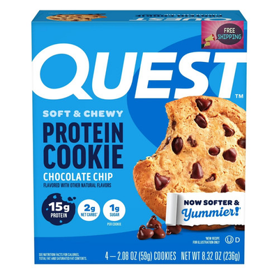 #ad #ad Quest Soft amp; Chewy Protein Cookie High Protein Chocolate Chip 4 Count $6.49