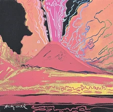 ANDY WARHOL - Vesuvius - signed, numbered edition 137/2400, 60x60 cm