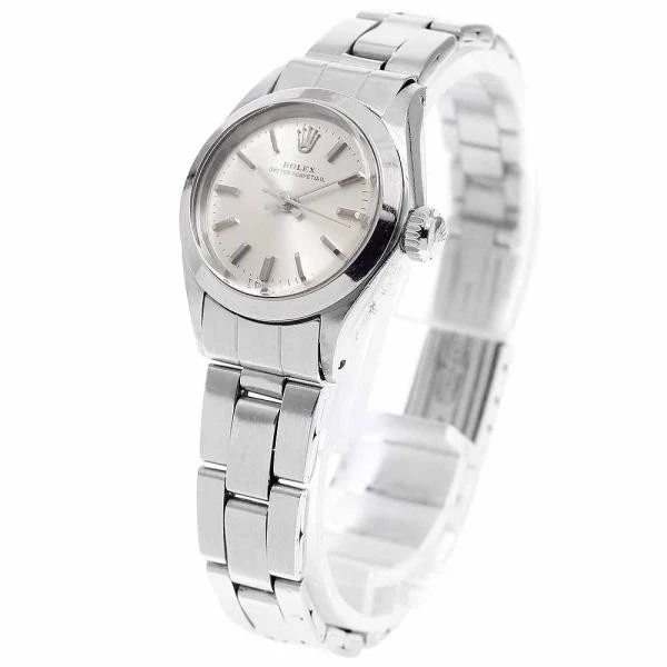 Rolex — Rolex Oyster Perpetual 6718 25mm SS Silver Dial Automatic Watch #C12809