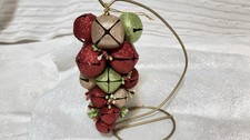 Katherine's Christmas Collection Glitterly Jingle Bells  Holly Cluster Ornament