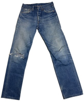 Vintage 90s Levi's 501 Distressed Knee Blowout Jeans W28 L34 Made in USA