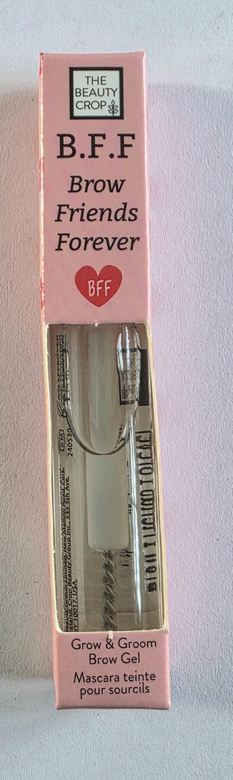 Beauty Crop B.F.F. Brow Friends Forever Grow & Groom Clear Gel 4ml New