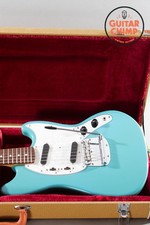 1997 Fender Japan Cij Mg66-66 66 Mustang Reissue California Blue W Tweed Hsc