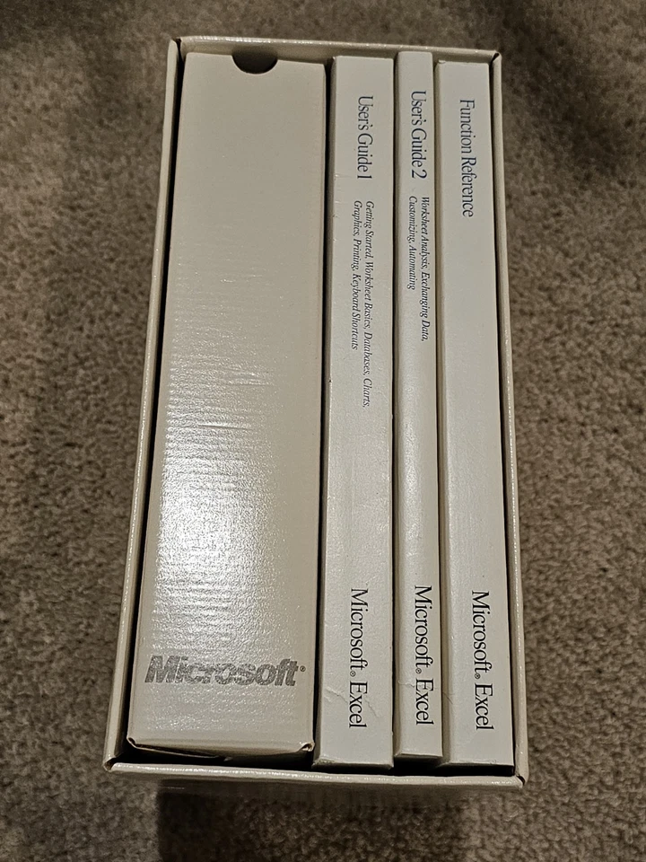 Microsoft Excel For Windows Software Version 4.0 1992 Box Set Sealed Disks - Image 2 of 4