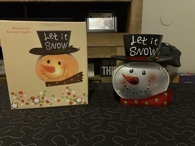 Cracker Barrel Snowman Accent Light￼