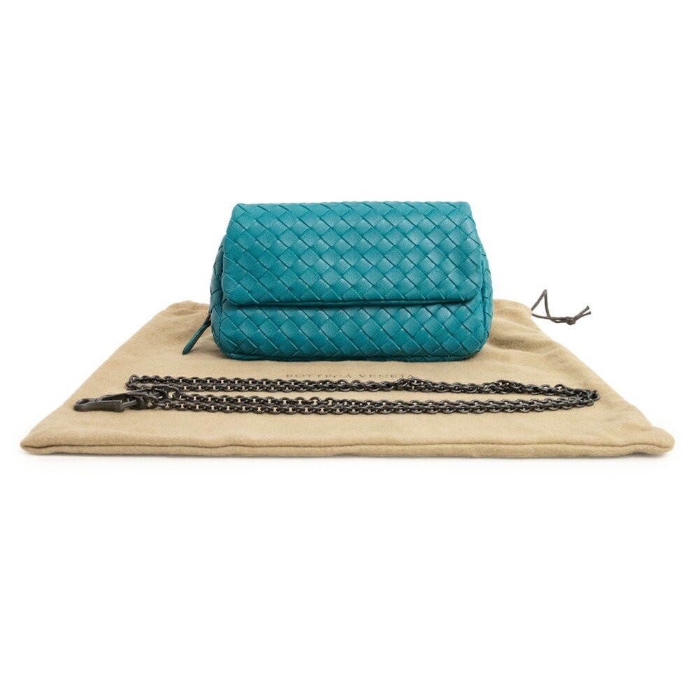 Exhibit Bottega Veneta Intrecciato Mini Chain Shoulder Bag Crossbody Lambskin Le thumbnail 2