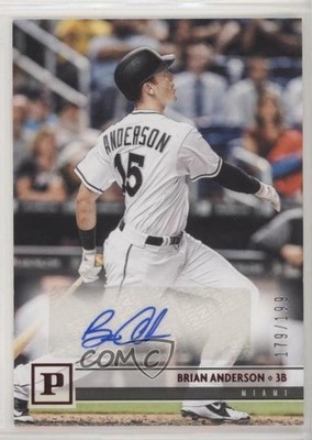 2018 Chronicles Panini Signatures Red 179/199 Brian Anderson Rookie Auto RC fm0