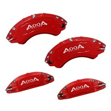 Red White Logo Caliper Covers 2006-2012 Ford Fusion Aluminum Set of 4