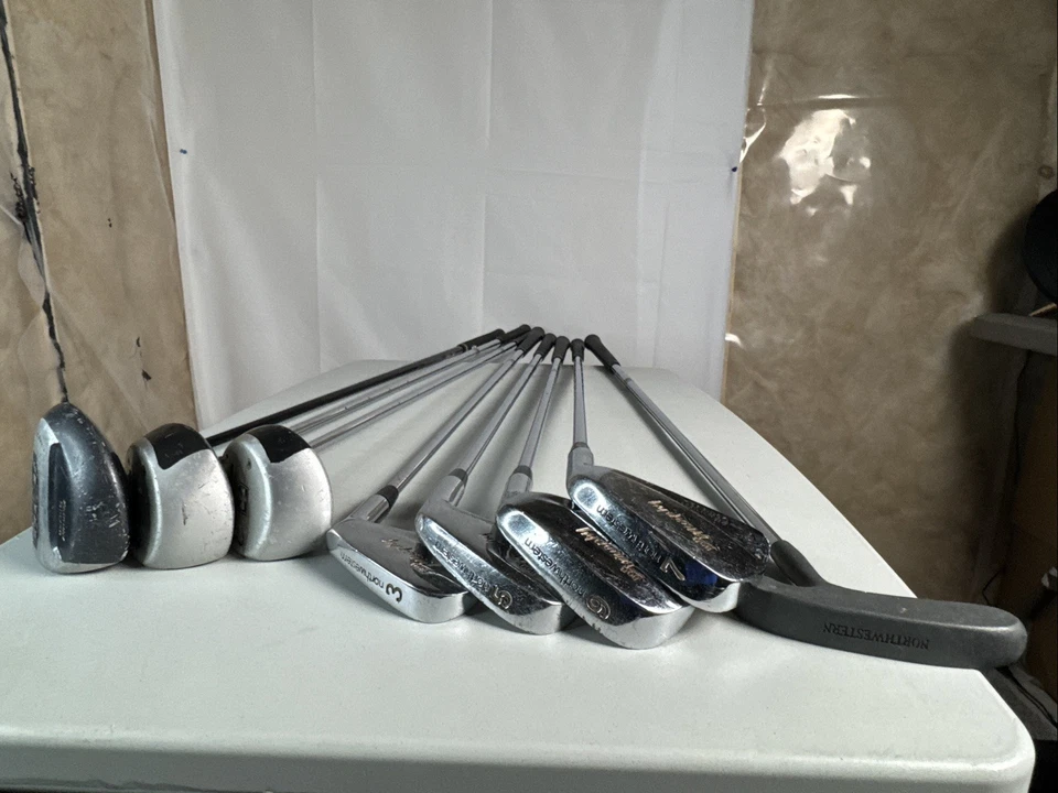 Northwestern Bob Murphy Golf Club #3,5,7,9 & Putter w/ Wedge 1,3 - Image 2 of 4