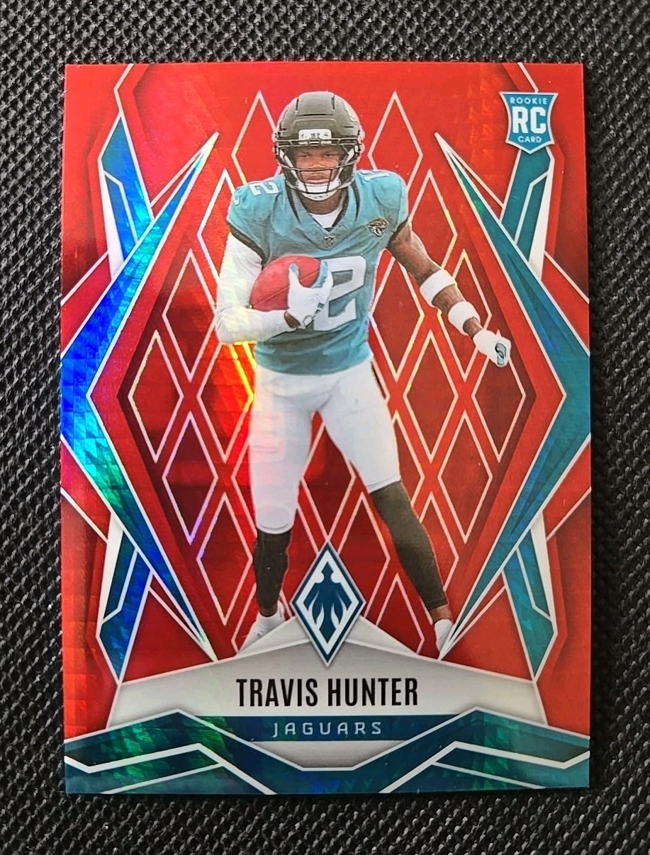 2025 Panini Phoenix - Rookies Travis Hunter #157 Red Hyper 245/399 (RC)