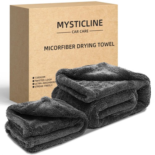 Microfiber Towels for Cars 2 Pack,Extra Large 1300 GSM,Ultra Absorbent Car Dr...