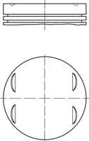 Kolben FÜR BMW 3 (E46), BMW 3 Touring (E46) - Mahle 083 13 01