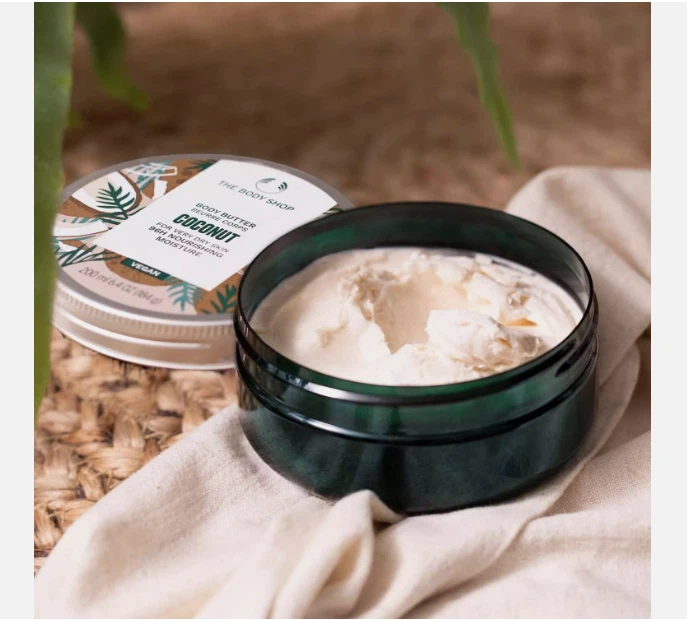 The Body Shop Coconut Body Butter Cream Lotion JUMBO SIZE 13.5 oz/400 ml *RARE* - Image 3 of 3